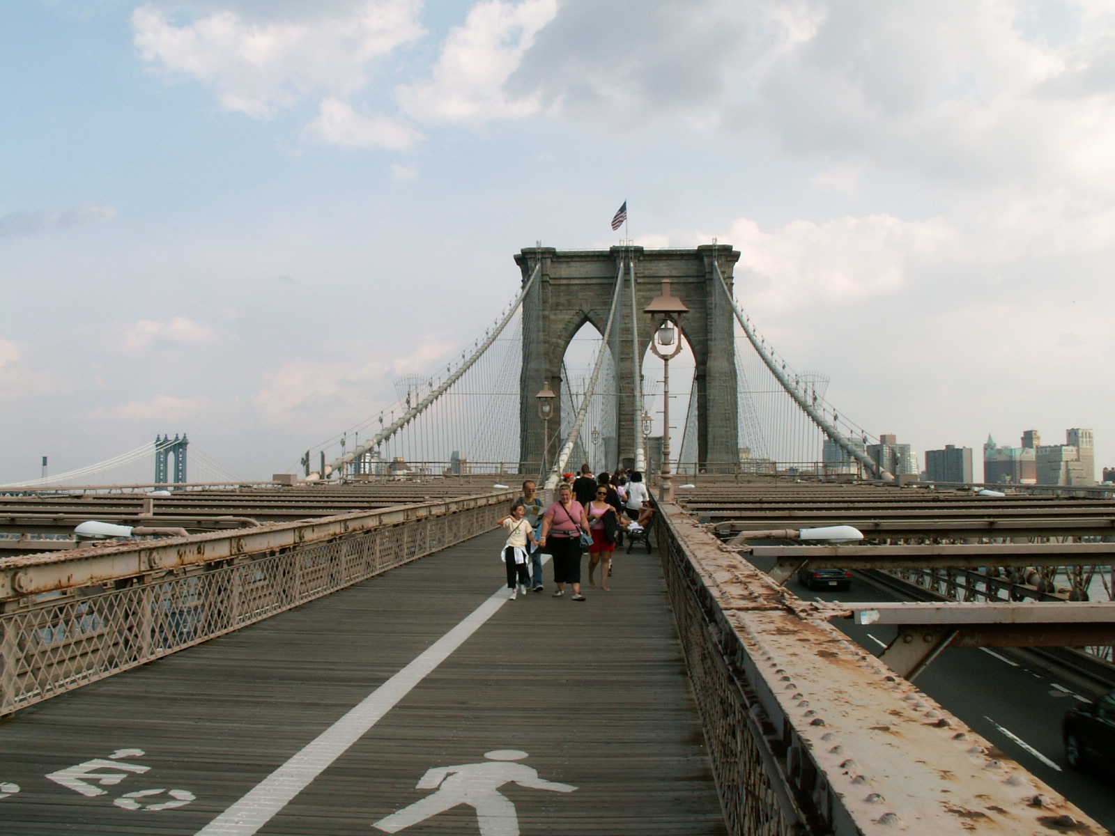 Auf der Brooklyn Bridge - muss das mit dem Rost so?